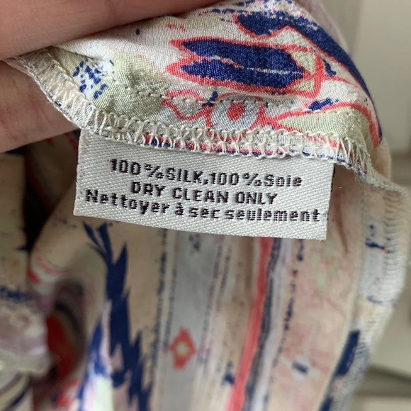 Tucker sleeveless Dress aztec print Scoop neck 100% silk maxi/midi dress Petite - Picture 3 of 11